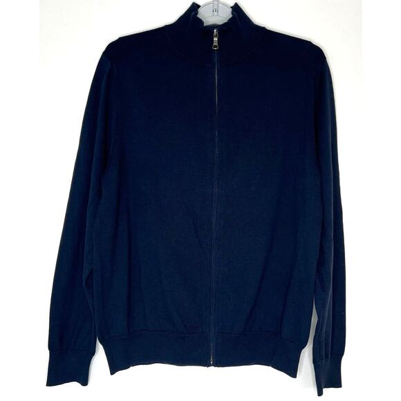 Brooks Brothers Other - Brooks Brothers Men Size M Navy Full Zip Long Sleeve Cardigan